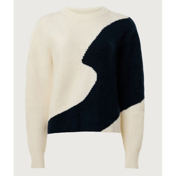 Derek Lam Color Block Knit Sweater Size Medium - Picture 4 of 9